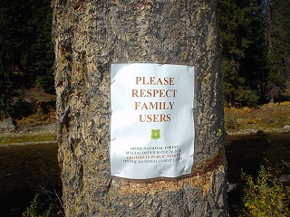 Nudity Prohibited Sign